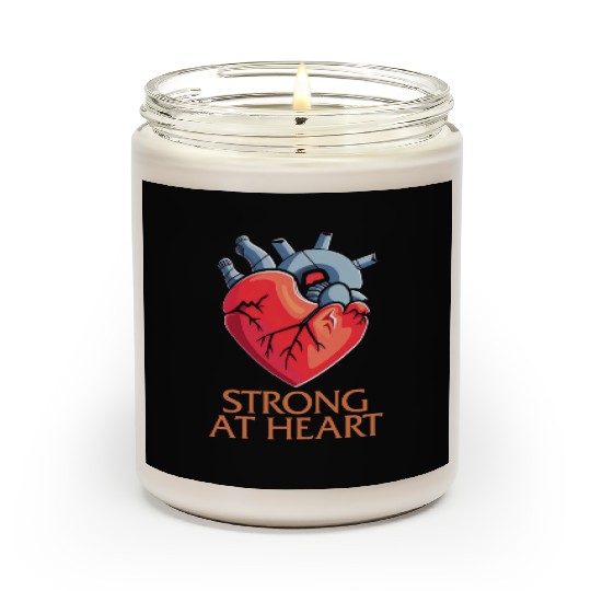 CHD Awareness Scented Candles, Strong At Heart Pumping Iron