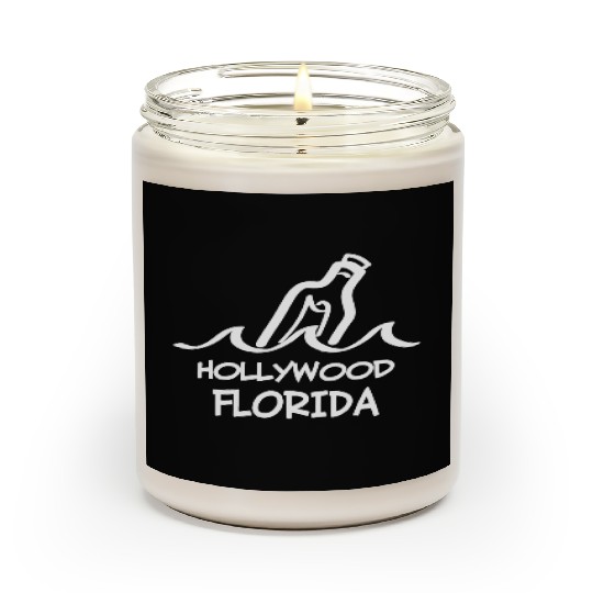 Hollywood Florida Message In A Bottle Souvenirs Scented Candles