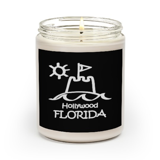 Hollywood Florida Sandcastle Souvenirs Gifts Scented Candles