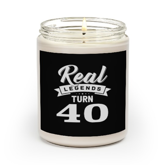 Real Legends Turn 40, 40th Birthday Scented Candles