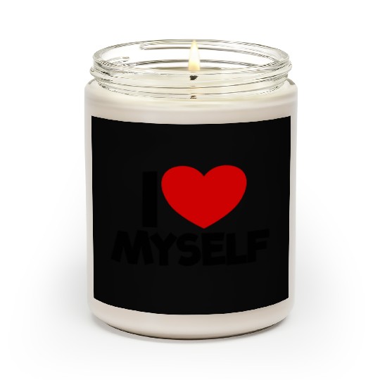 I Love Myself Red Heart Self Love Affirmation Scented Candles