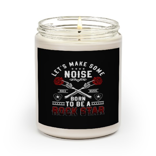 Rock Hard Rock Music Genre Scented Candles