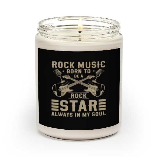 Rock Hard Rock Guitar Rockabilly Scented Candles