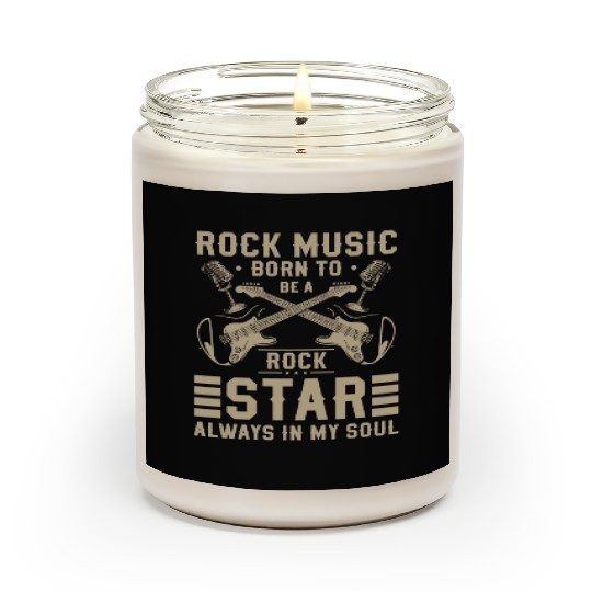 Rock Hard Rock Guitar Rockabilly Scented Candles