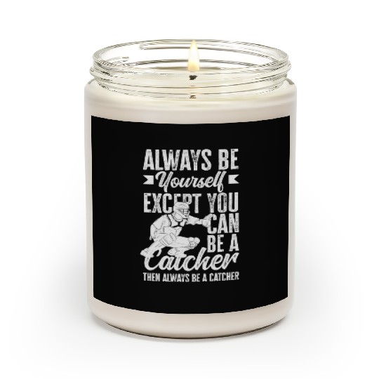 Funny Baseball Catcher Gift Scented Candles