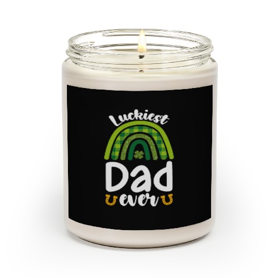 Luckiest Dad Ever Family St Patrick's Day Scented Candles