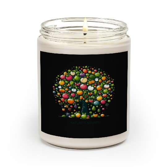 Playful tree with fruits - natural wealth Scented Candles