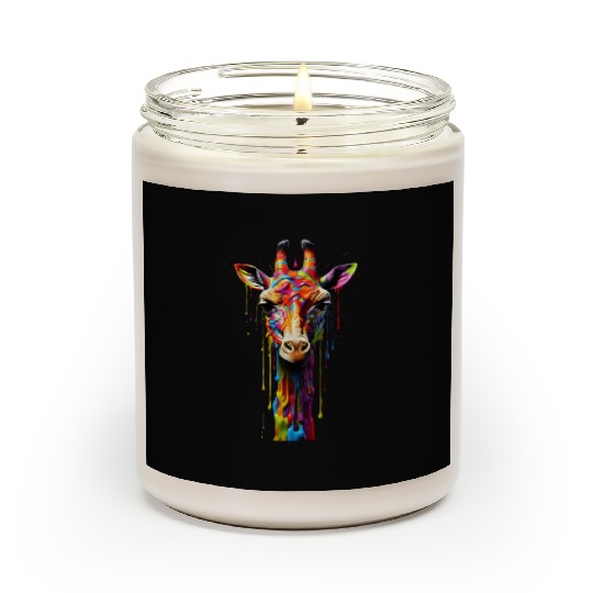 Rainbow Giraffe Scented Candles