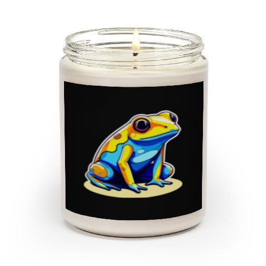 Golden Poison Frog Illustration Scented Candles