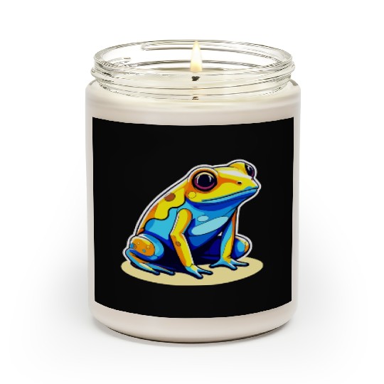 Golden Poison Frog Illustration Scented Candles