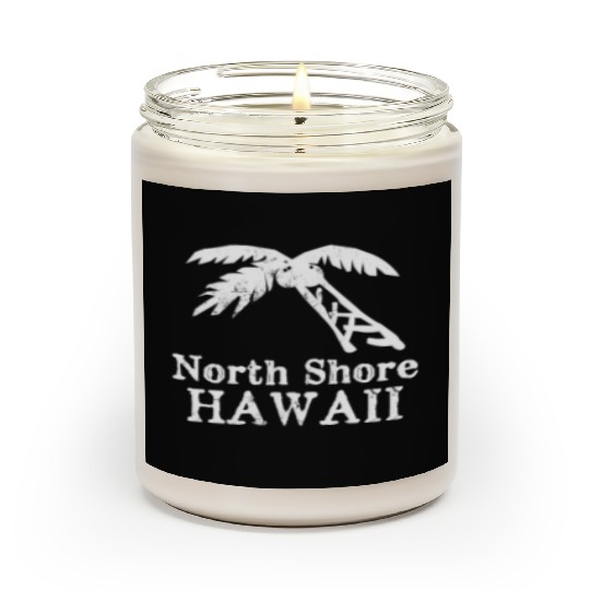 North Shore Hawaii Palm Tree Souvenirs Gifts Scented Candles