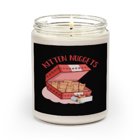 Funny Kittens as Chicken Nuggets, Cat Lover Scented Candles