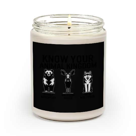 Jungle Scented Candles, Know Your Animal Kingdom Bear Moose