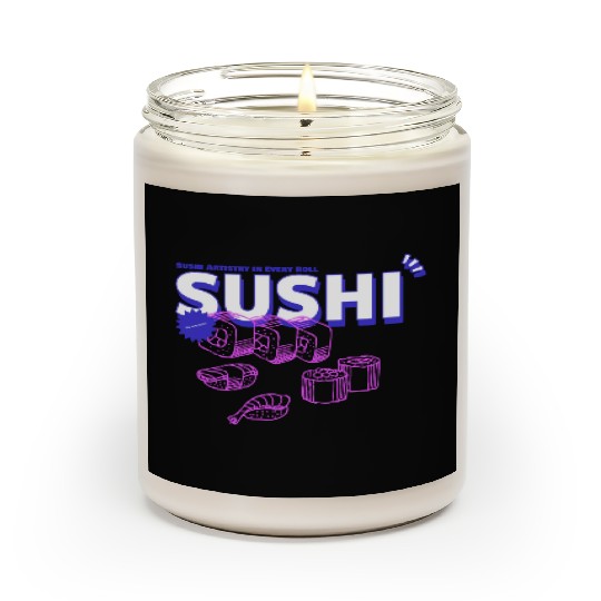 sushi chef, sushi lover Scented Candles
