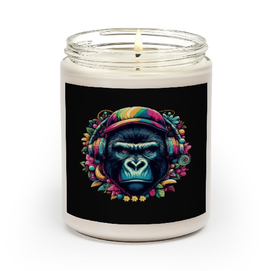 Jungle Animal Nature Adventure with Gorilla Music Scented Candles