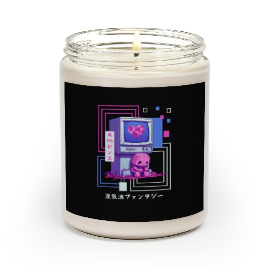 Kawaii Japanese Retro 90s Nostalgia Vaporwave Retr Scented Candles