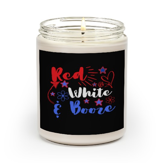 Red white and booze. Scented Candles