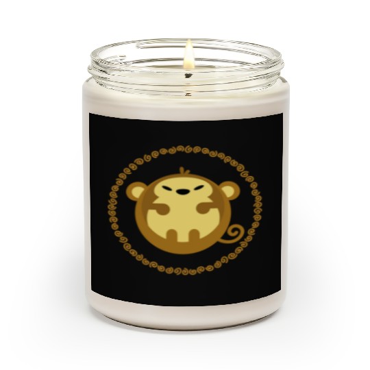 Ape Gorilla Monkey Primate Macaque Chimpanzee Scented Candles