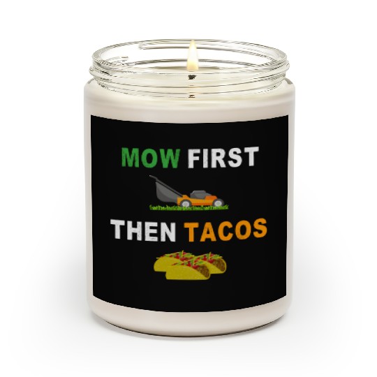 Lawn Mowing Taco Mower Grass Cutting Scented Candles