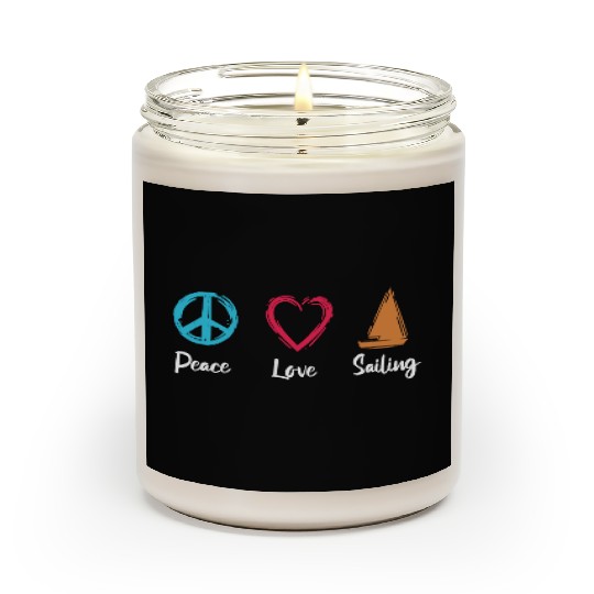 Peace Love Sailing Scented Candles