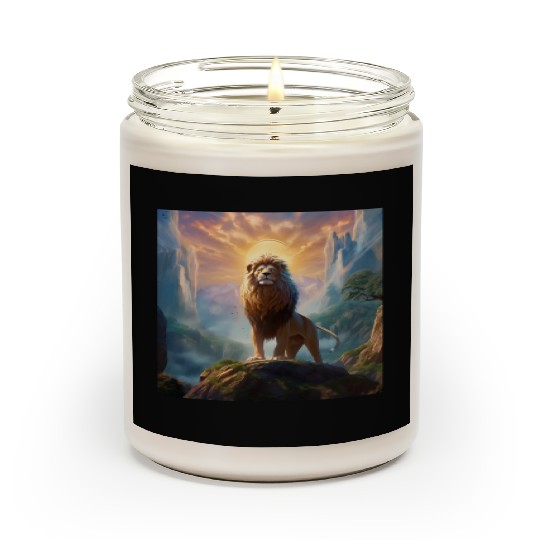 Celestial Lion King Art Print 144 Starseed Scented Candles