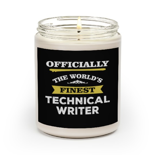 The World's Finest Technical Writer Scented Candles