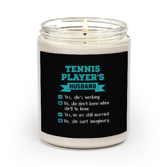 Tennis Player's Husband Checklist Awesome Gift Scented Candles
