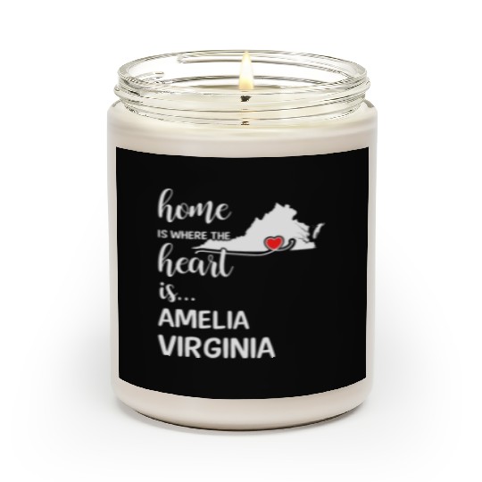 Amelia County Virginia Is Where My Heart Is Gift Scented Candles