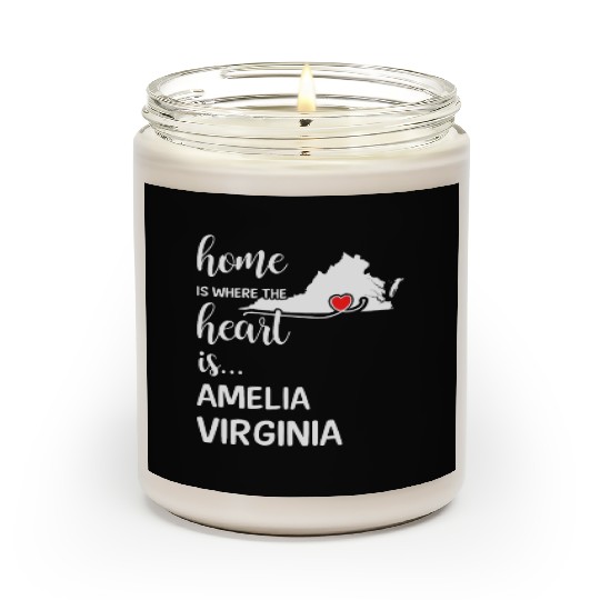 Amelia County Virginia Is Where My Heart Is Gift Scented Candles