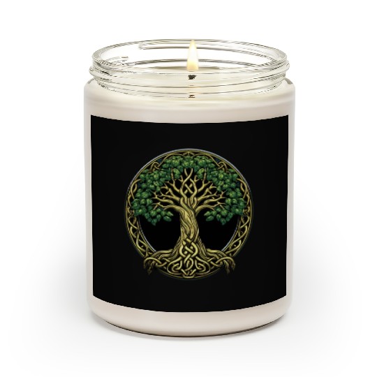 St Patricks Day Celtic Knot Tree Irish Gaelic Scented Candles