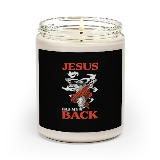 Jesus Has My Back 16 Scented Candles