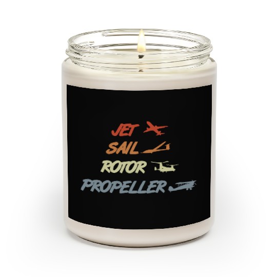Vintage Aircraft Models Scented Candles