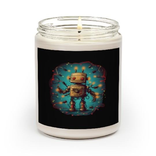 Tangled Techmas Bot Scented Candles