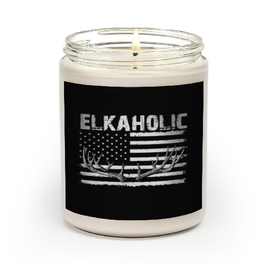 Elk Hunting Elkaholic Hunters Scented Candles