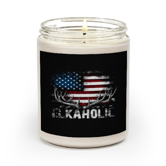 Elk Hunting Elkaholic Hunters Scented Candles