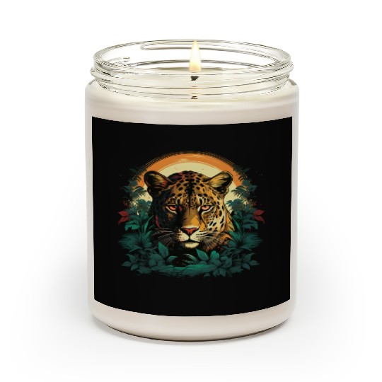 The cheetah and hiding among the trees Scented Candles
