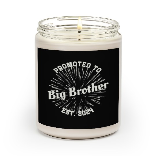 Promoted to Big Brother Baby Announcement New-born Scented Candles