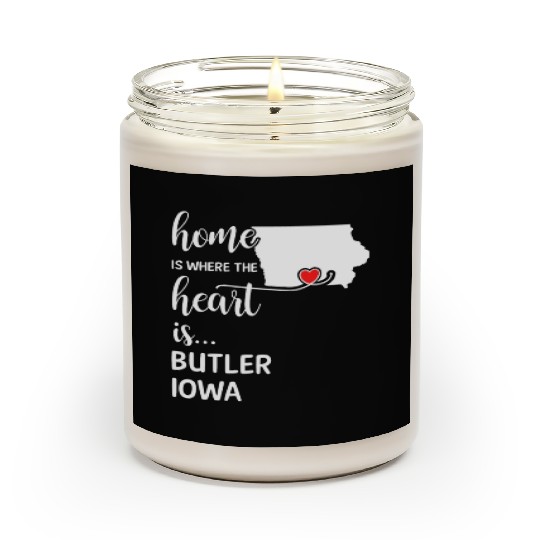 Butler County Iowa Is Where My Heart Is Gift Scented Candles