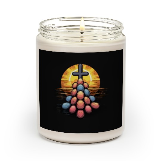 Christian Easter Day Cross Easter Egg Hunt Scented Candles