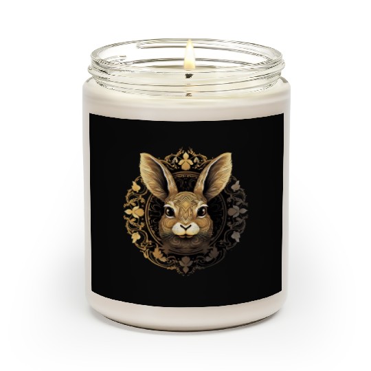 Easter Bunny Rabbit Mandala Arts Easter Day Scented Candles