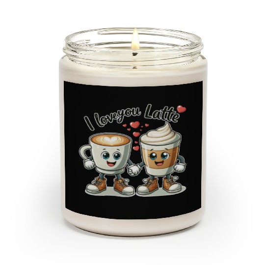 The perfect Valentine's Day gift I love you latte Scented Candles