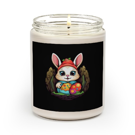 Easter Bunny Rabbit Easter Day Egg Hunting Scented Candles