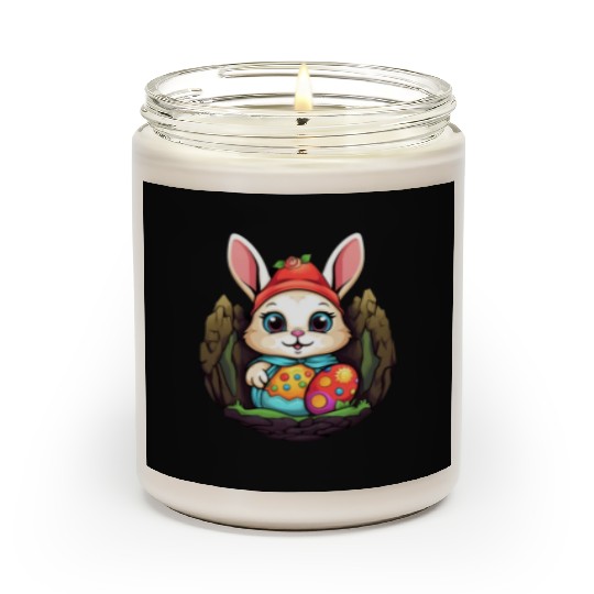 Easter Bunny Rabbit Easter Day Egg Hunting Scented Candles