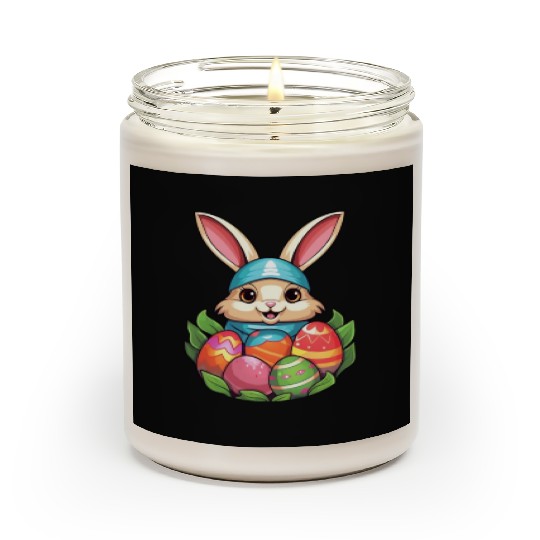 Easter Bunny Rabbit Easter Day Egg Hunting Scented Candles