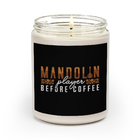Mandolin Player Before Country Music Coffee Lover Scented Candles