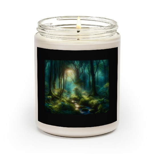 Twilight Enchantment A Mystical Forest Scene Scented Candles