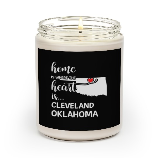 Cleveland County Oklahoma Is Where My Heart Is Scented Candles