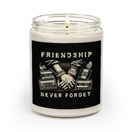 Friendship Never Forget Old School Nostalgia Tape Scented Candles