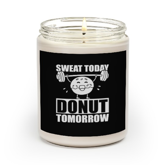 Fitness Donut Funny Donut Gym Scented Candles