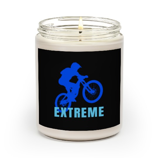 Mountain Bike (blue and light blue design) Scented Candles